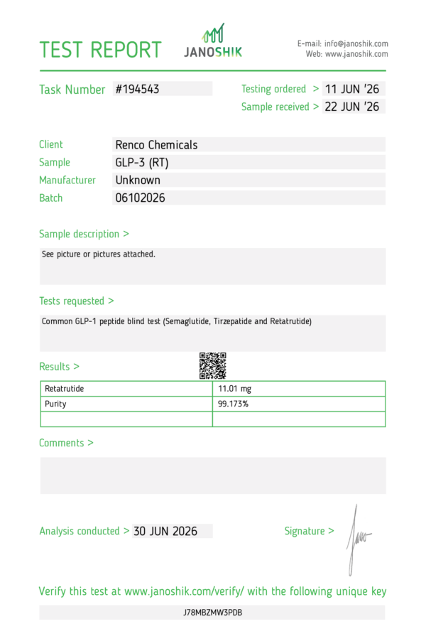 6fc46895bd5cdd188a12 GLP-3(RT) (10mg)